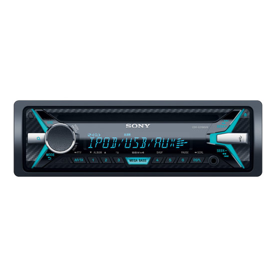 Autorádio SONY, 1DIN, CD, USB, variabilné podsvietenie CDXG3100UV.EUR