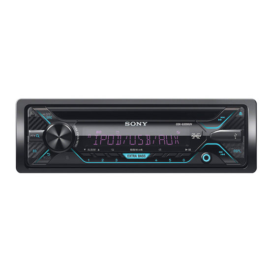 Autorádio SONY, 1DIN, CD, USB, variabilné podsvietenie CDXG3200UV.EUR