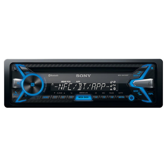 Autorádio SONY, 1DIN s CD, USB a Bluetooth MEXN4100BT.EUR