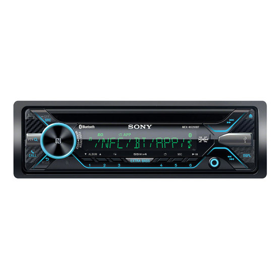 Autorádio SONY, 1DIN s CD, USB, BT MEXN5200BT.EUR