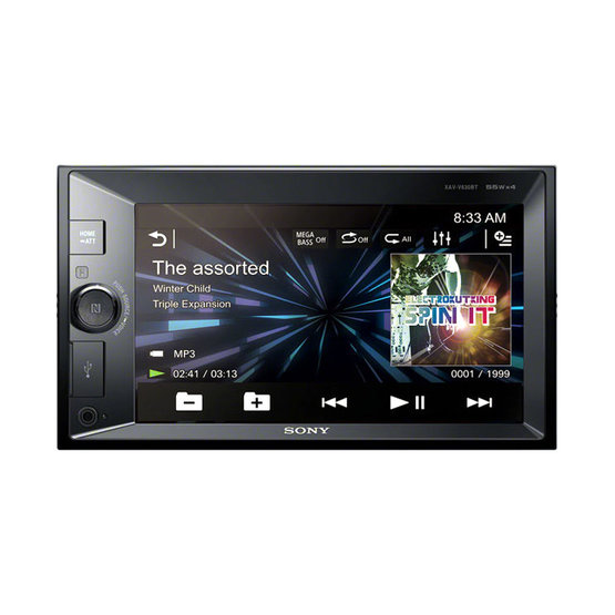Autorádio SONY, 2DIN s dotykovým LCD s USB a Bluetooth XAVV630BT.EUR