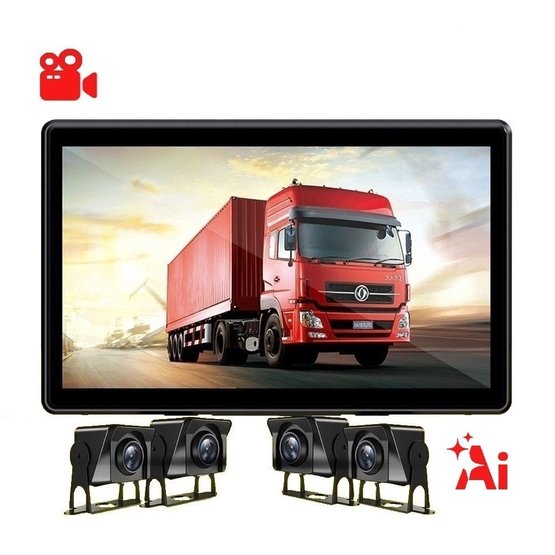 C40 Záznamové zariadenie - CCTV sada, Ai BSD, 4x AHD 720p, 10" monitor