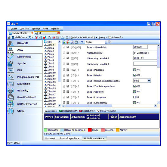 DSC DLS V softvér pre správu