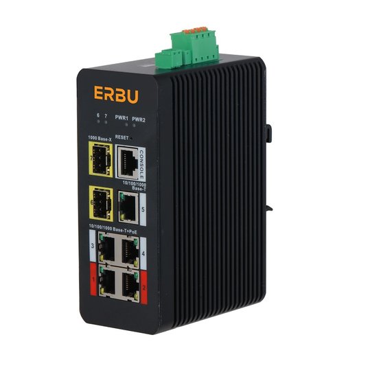 Erbu E-EFS-0502-90-MG-120 7portový PoE switch