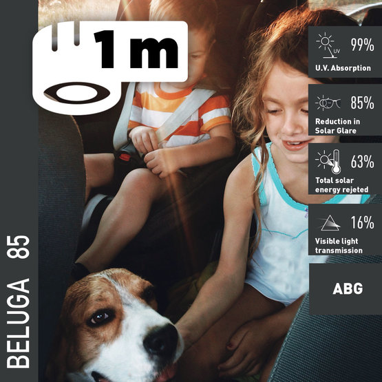 KeetecFOL Beluga 85 R152 (bm) nano keramická zatmavovacia autofólia