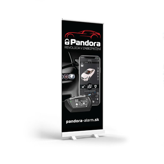 Pandora ROLL BANNER SK reklamný stojan Pandora