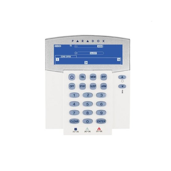 Paradox K38-868 bezdrôtová LCD klávesnica