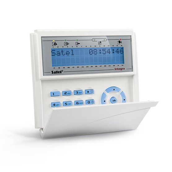 Satel INT-KLCD-BL LCD klávesnica s dvierkami