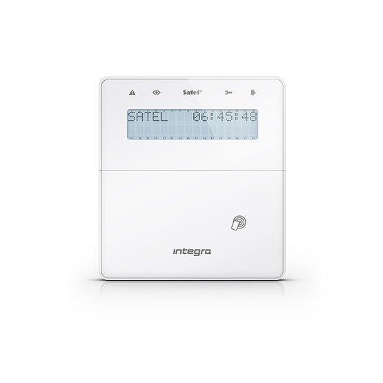 Satel INT-KLFR-W LCD klávesnica s dvierkami a RFID