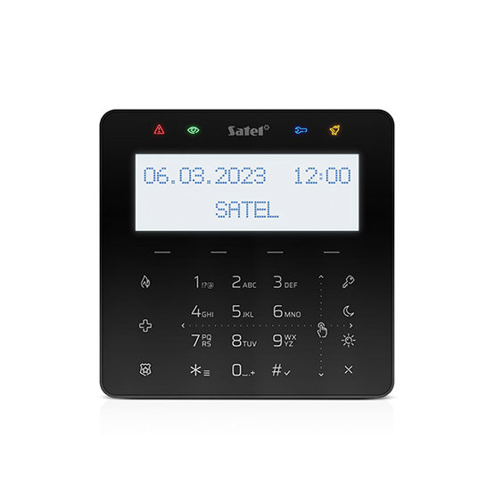 Satel INT-KSG2R-B ovládací panel s RFID čítačkou MIFARE