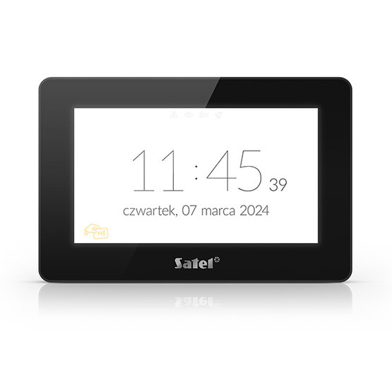 Satel INT-TSH2R-B 7” ovládací panel s čítačkou
