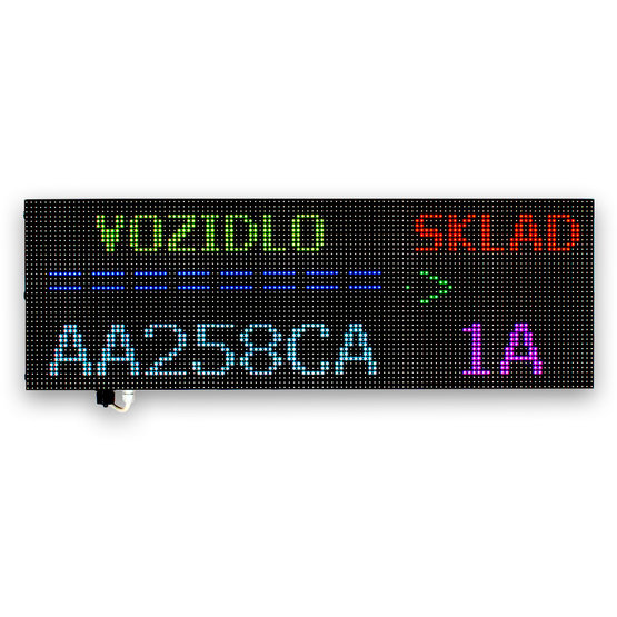 Simple LPR 2x12LED exteriérový plne grafický LED panel