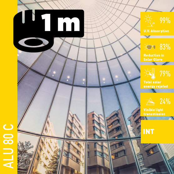 Solar Screen ALU 80 C (bm) protislnečná interiérová fólia