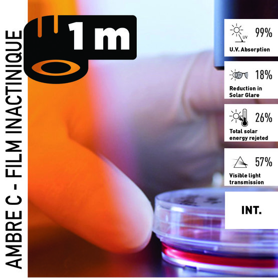 Solar Screen AMBER C (bm) Anti-UV interiérová fólia 1m