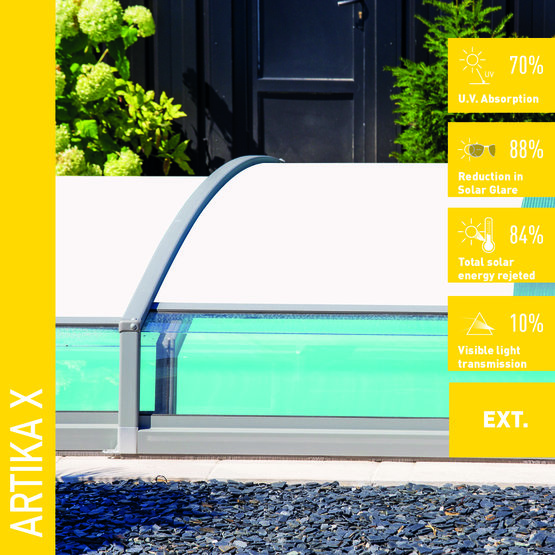 Solar Screen ARTIKA-X polykarbonátová exteriérová fólia