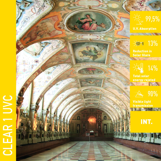 Solar Screen CLEAR 1 UVC anti-UV interiérová fólia