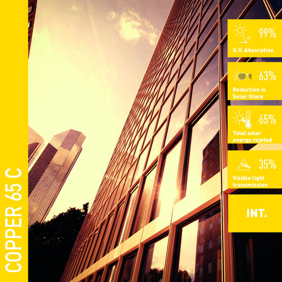 Solar Screen COPPER 65 C protislnečná interiérová fólia medená