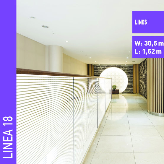 Solar Screen LINEA 18 interiérová dizajnová fólia