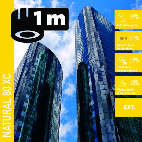 Solar Screen NATURAL 80 XC (bm) protislnečná exteriérová fólia tónovaná