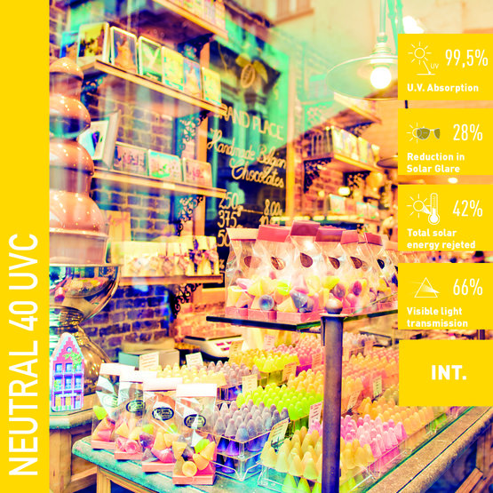 Solar Screen NEUTRAL 40 UVC anti-UV interiérová fólia