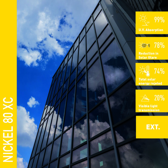 Solar Screen NICKEL 80 XC protislnečná exteriérová fólia tónovaná