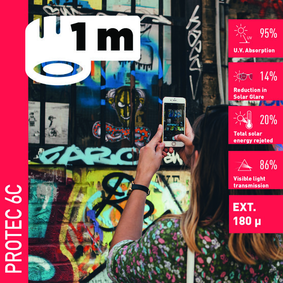 Solar Screen PROTEC 6 C (bm) anti-graffiti interiérová fólia
