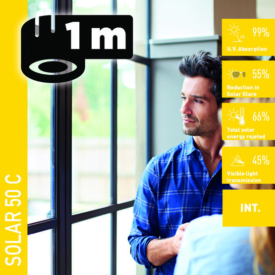 Solar Screen SOLAR 50 C (bm) tepelno-izolačná interiérová fólia