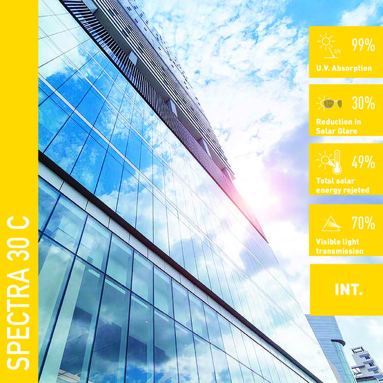 Solar Screen SPECTRA 30 C protislnečná interiérová fólia tónovaná