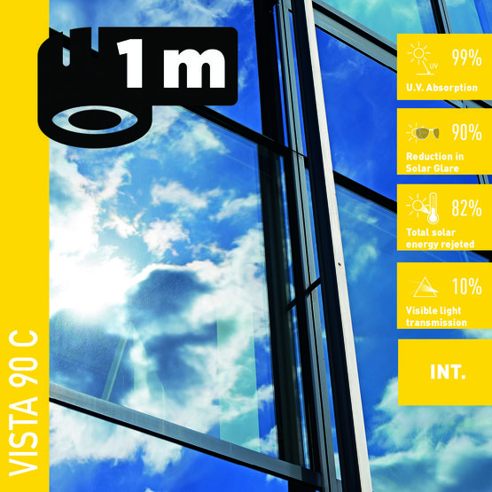 Solar Screen VISTA 90 C (bm) protislnečná interiérová fólia zrkadlová