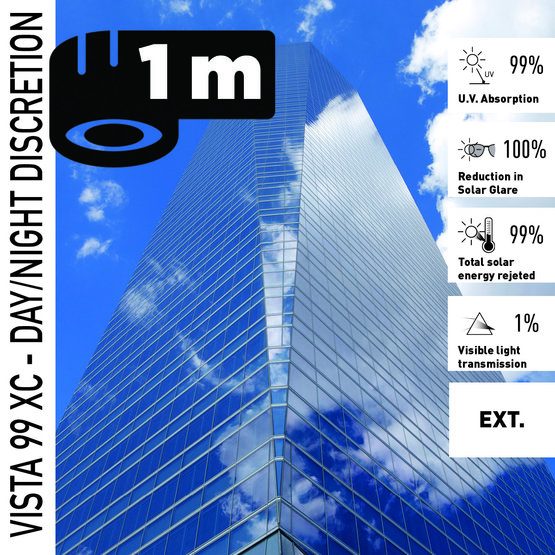 Solar Screen VISTA 99 XC (bm) protislnečná exteriérová fólia zrkadlová