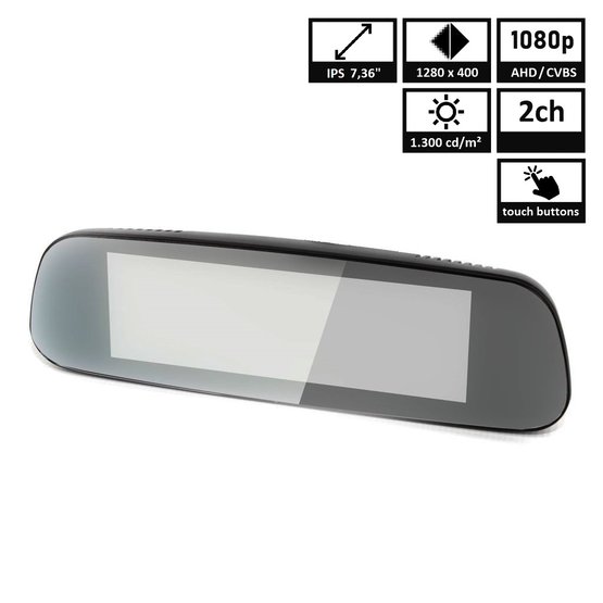 TFT MIRROR7 Monitor 7" 2ch AHD