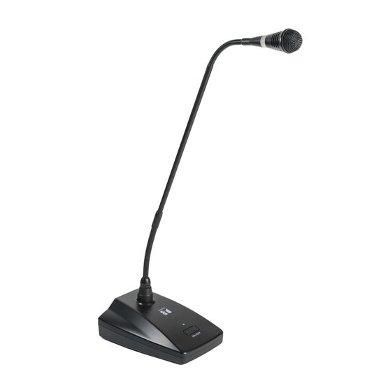 TOA EC-380-EB kondenzátorový mikrofón s husím krkom