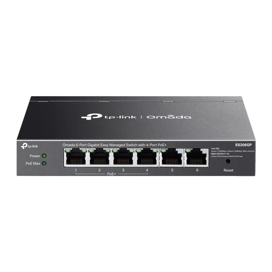 TP-Link TL-ES206GP 6portový switch