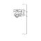 Dahua IPC-HDW5541TM-ASE-0280B 5 Mpx dome IP kamera