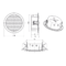 ic audio DL-E 06-165-T-EN54 safe stropný reproduktor