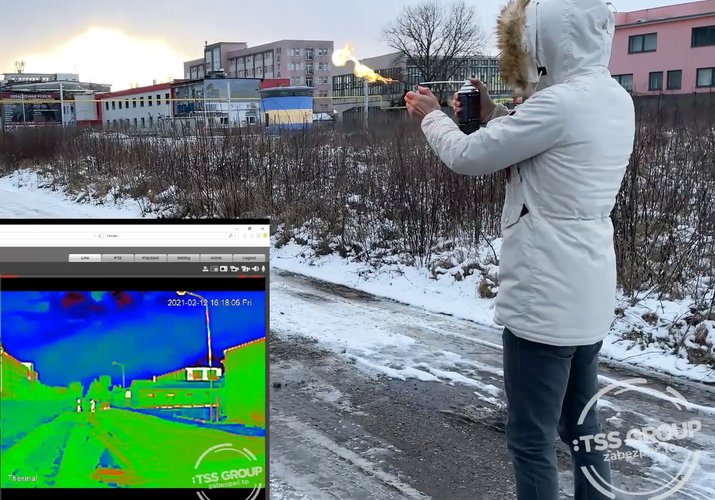 Termokamera Dahua a detekcia plameňa na 30 m