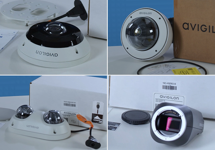 Avigilon Unity H5 Dual Head & Fisheye & PTZ & Box IP kamery | Unboxing