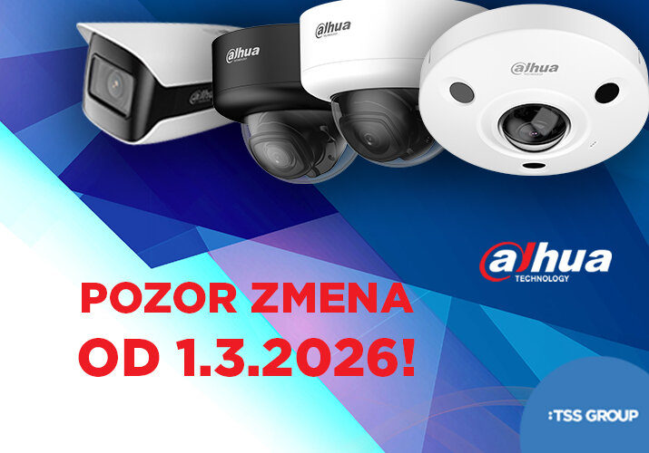 Zmena cien dodávateľa DAHUA od 1.3.2026!