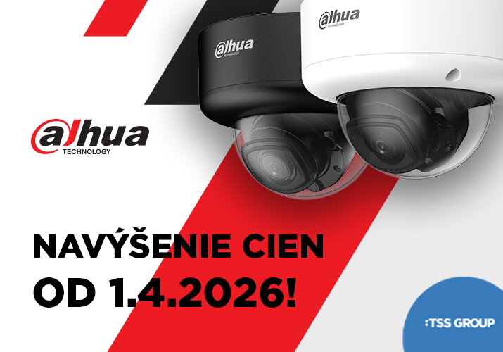 Opätovné zvýšenie cien dodávateľa DAHUA od 1.4.2026!