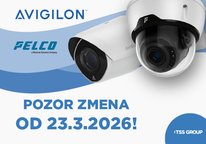 Zmena cien dodávateľa AVIGILON a PELCO od 23.3.2026!