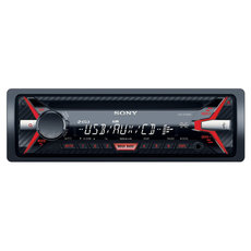 Autorádio SONY, 1DIN s CD a USB, červené CDXG1100U.EUR