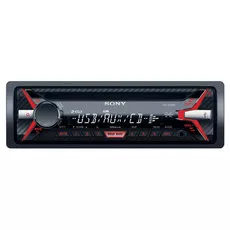 Autorádio SONY, 1DIN s CD a USB, červené CDXG1100U.EUR