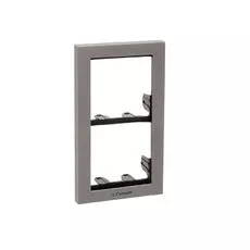 Comelit 3311/2S Inštalačný rámček 2 moduly, strieborný