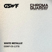 GSWF WHITE METALLIC PPF fólia na ochranu laku, lesklá biela, metalická