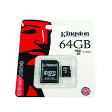 SD CARD 64GB Kingston Mikro SD s adaptérom