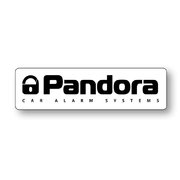 PANDORA LP COVER WHITE reklamná tabuľka s logom na miesto ŠPZ
