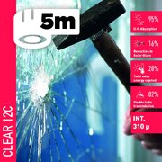 Solar Screen CLEAR 12 C (5bm) bezpečnostná interiérová fólia