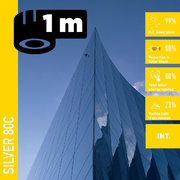 Solar Screen SILVER 80 C R183 (bm) protislnečná interiérová fólia zrkadlová