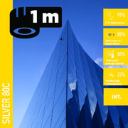 Solar Screen SILVER 80 C (bm) protislnečná interiérová fólia zrkadlová