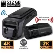Thinkware U3000 2CH Autokamera 4K+2K, WiFi, GPS, BT, mikrovlnný senzor, Hotspot